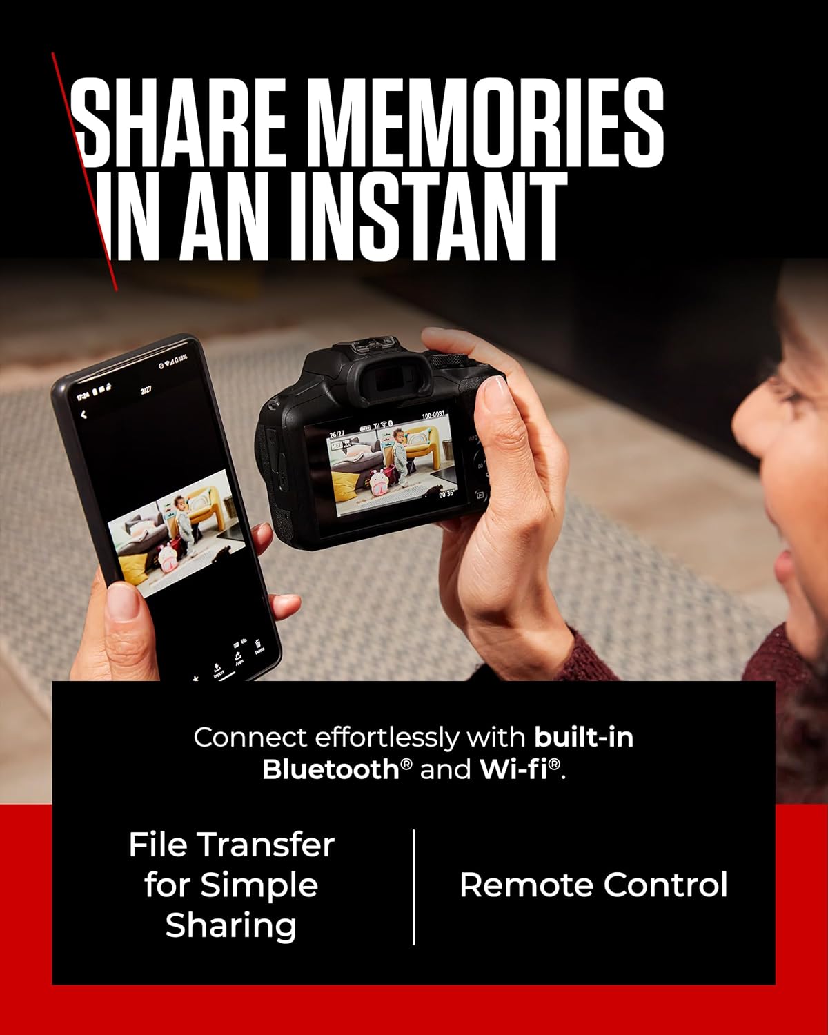 Canon EOS R100 Bluetooth Wi-Fi